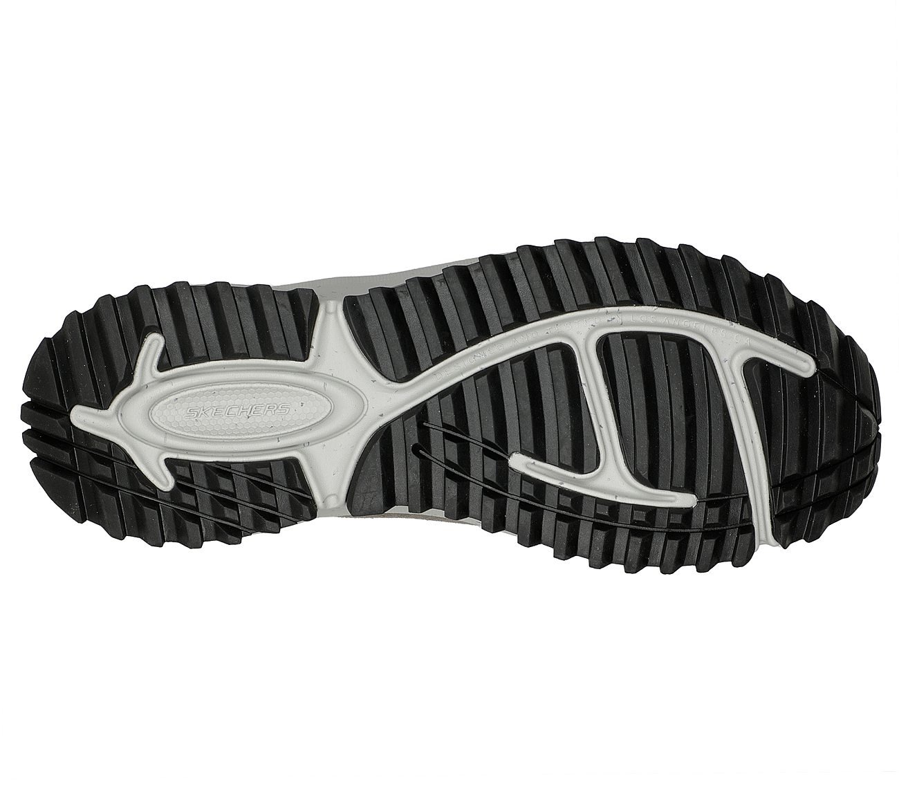 SKECHERS BIONIC TRAIL - ROAD, GGREY/BLACK Footwear Bottom View