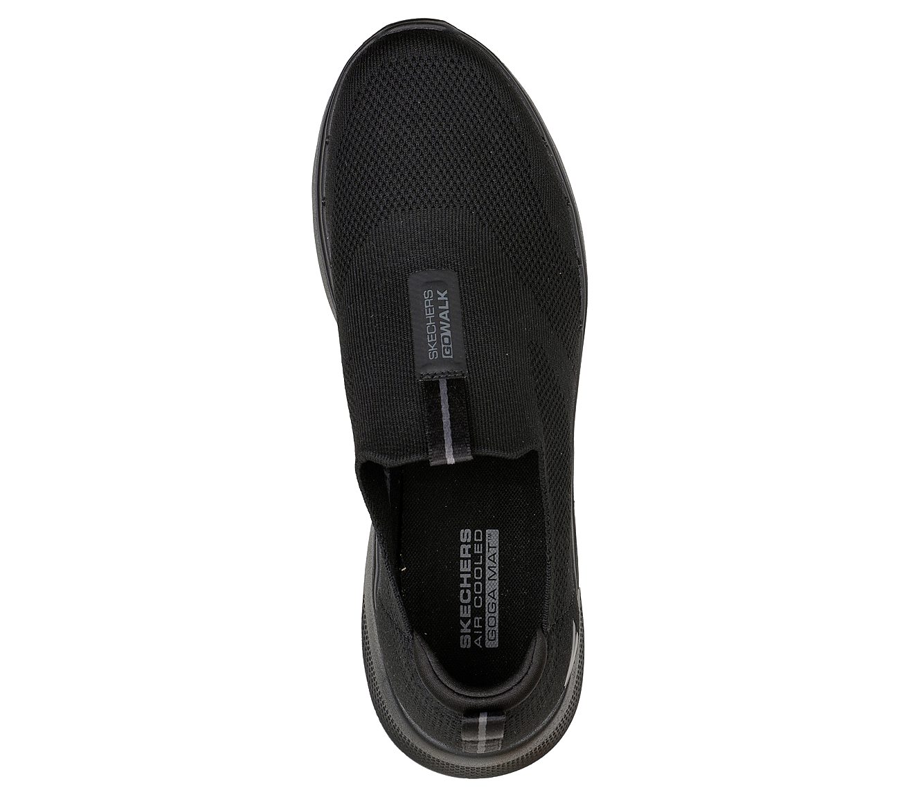 GO WALK 6, BBLACK Footwear Top View