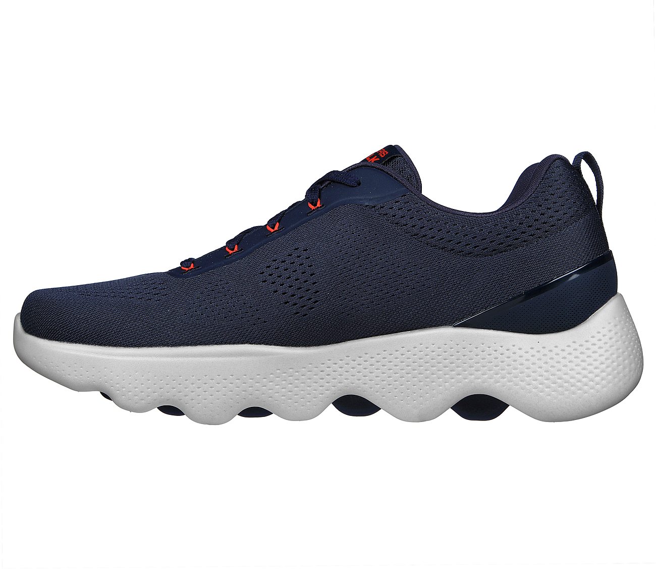 GO WALK MASSAGE FIT, NAVY/ORANGE Footwear Left View