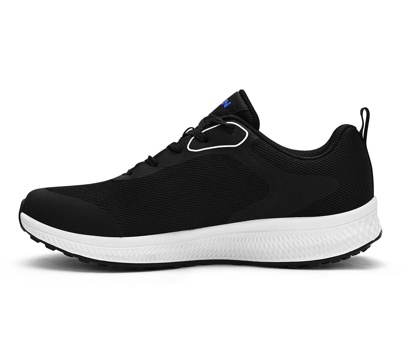 GO RUN CONSISTENT, BLACK / WHITE Footwear Left View