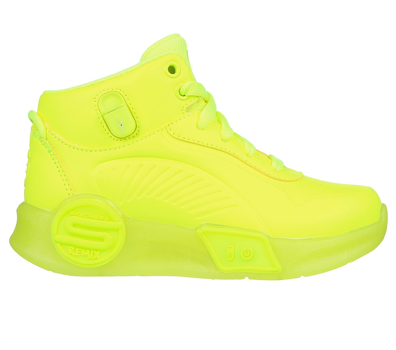 S-LIGHTS REMIX, NEON/YELLOW Footwear Lateral View