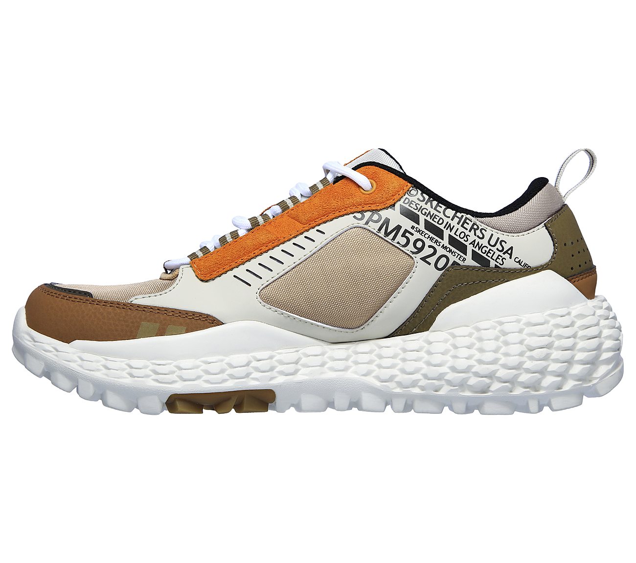 SKECHERS MONSTER, TAUPE/NATURAL Footwear Left View