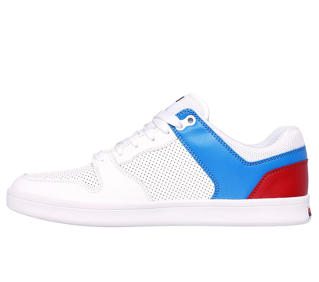 Rolling Stones: Classic Cup - Euro Lick, WHITE/BLUE/RED Footwear Left View