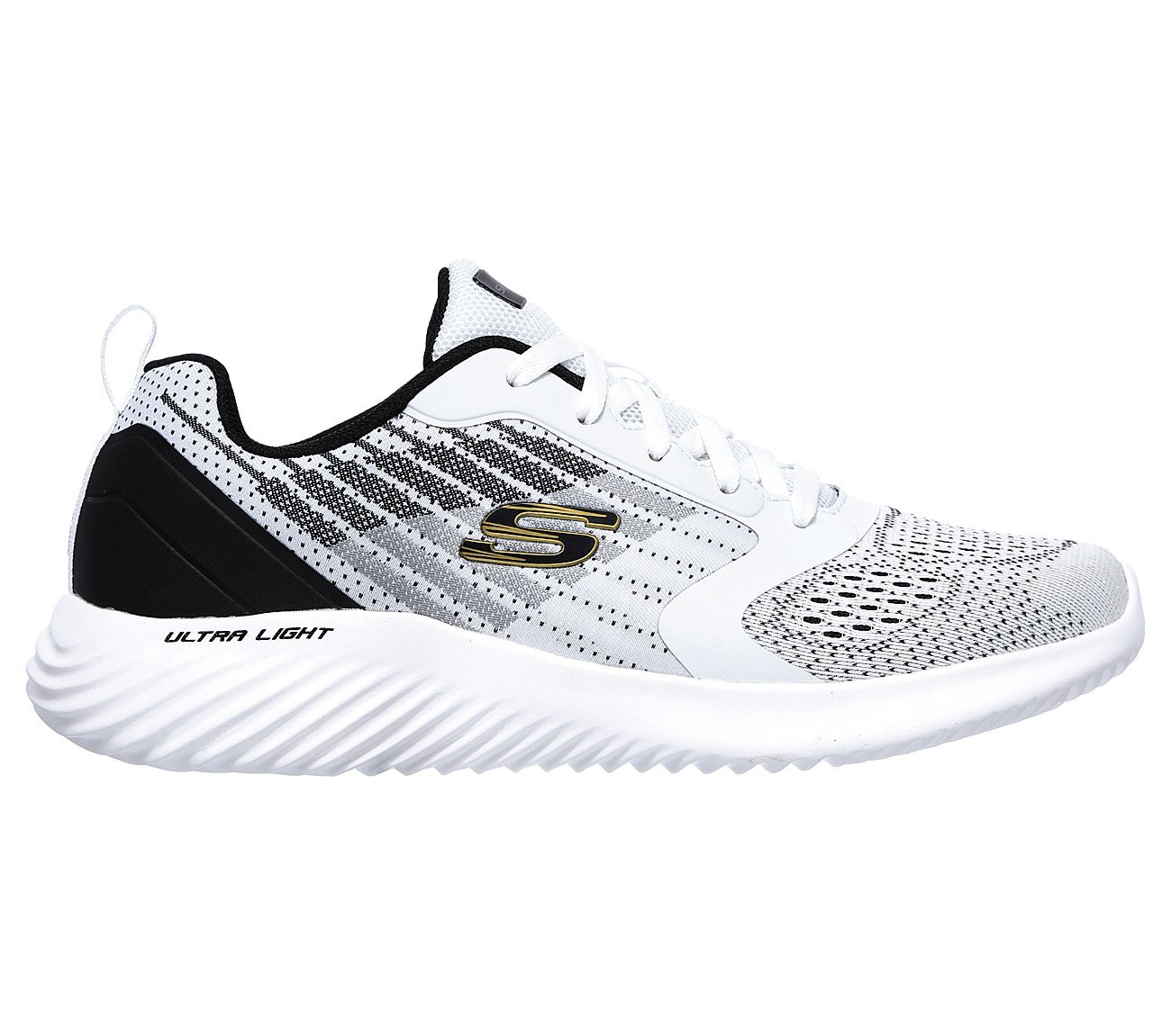 BOUNDER - VERKONA, WHITE BLACK Footwear Lateral View
