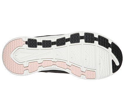 D'LUX WALKER-INFINITE MOTION, BLACK/PINK Footwear Bottom View
