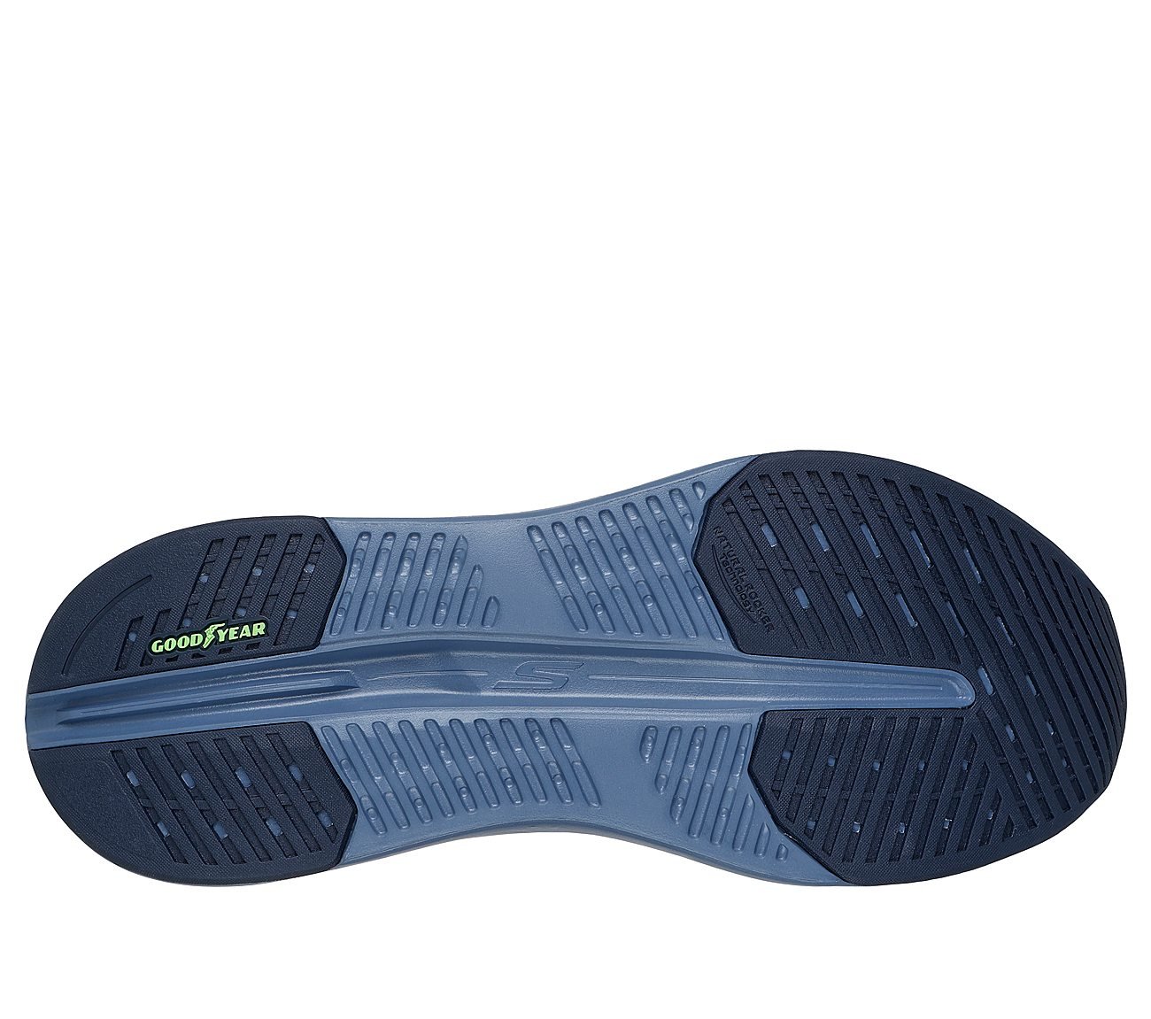 MAX CUSHIONING GLIDE-STEP - A, NAVY/MULTI Footwear Bottom View