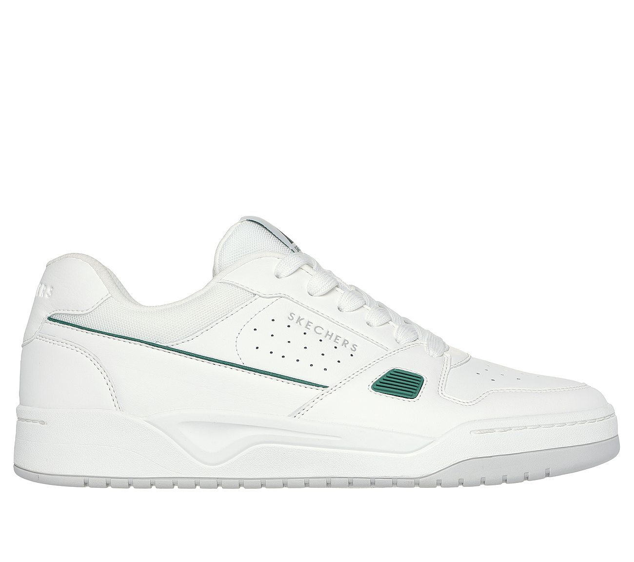 KOOPA - TIEBREAK LOW, WHITE/GREEN Footwear Lateral View