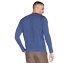 L/S SEAMLESS T-SHIRT, BLUE Apparels Top View