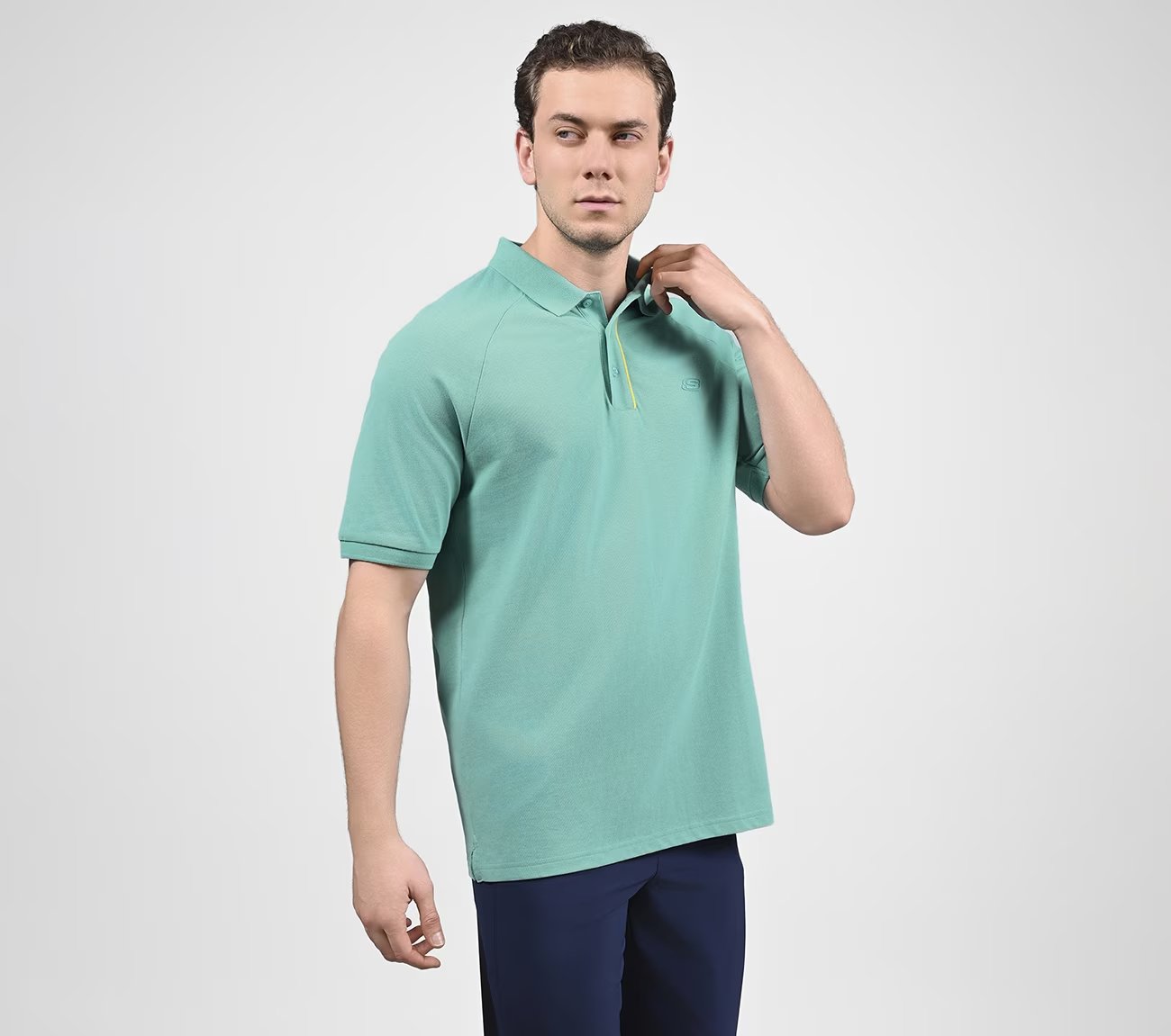 OASIS TIPPING POLO, TURQUISE Apparels Bottom View