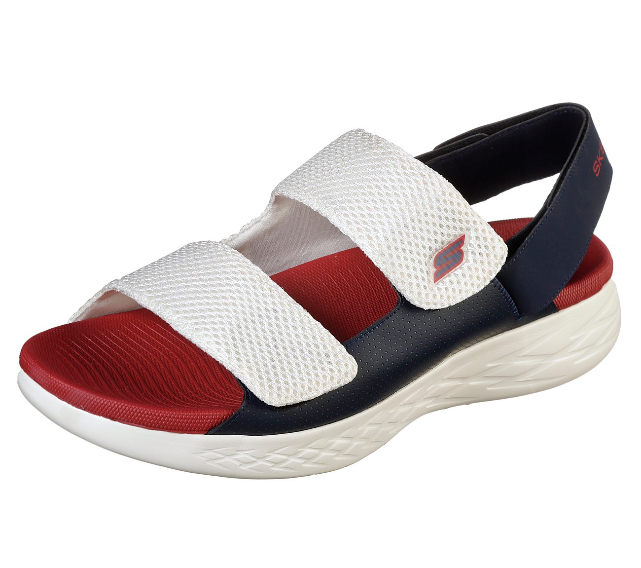 ON-THE-GO 600 - VIRTUOUS, WHITE/NAVY/RED Footwear Lateral View