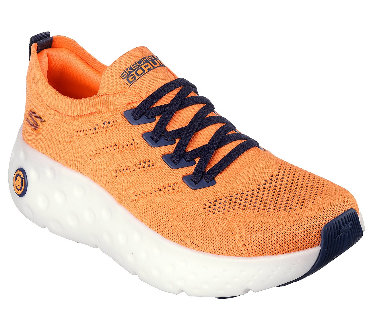 MAX CUSHIONING HYPER CRAZE, ORANGE/NAVY Footwear Right View