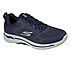 GO WALK ARCH FIT-IDYLLIC, NAVY/GOLD Footwear Lateral View