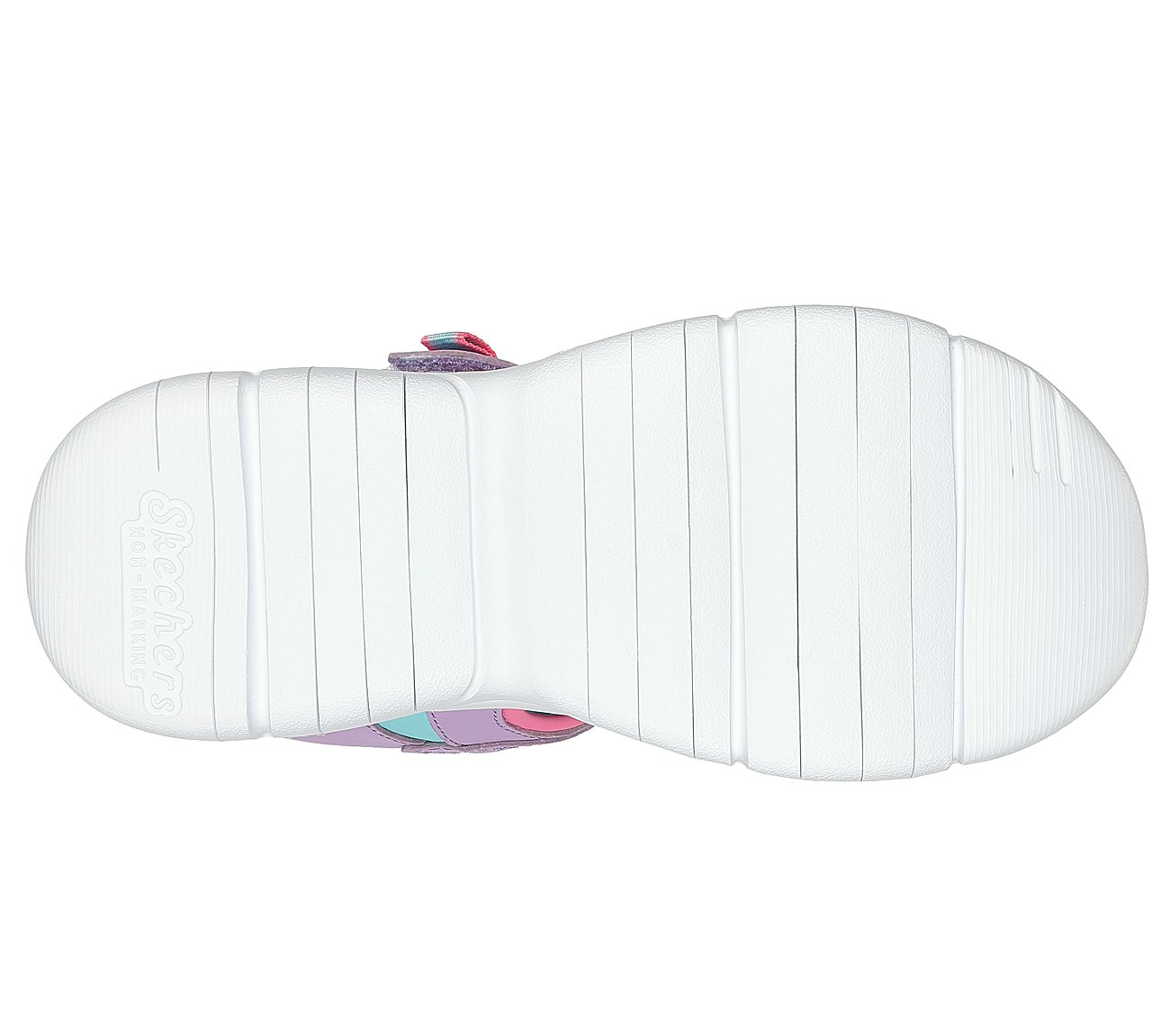 FLEX SPLASH-VIBRANT MOOD, LAVENDER/TURQUOISE Footwear Bottom View