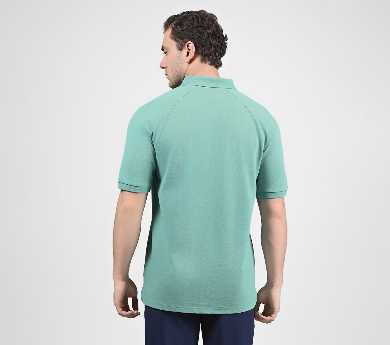 OASIS TIPPING POLO, TURQUISE Apparels Left View