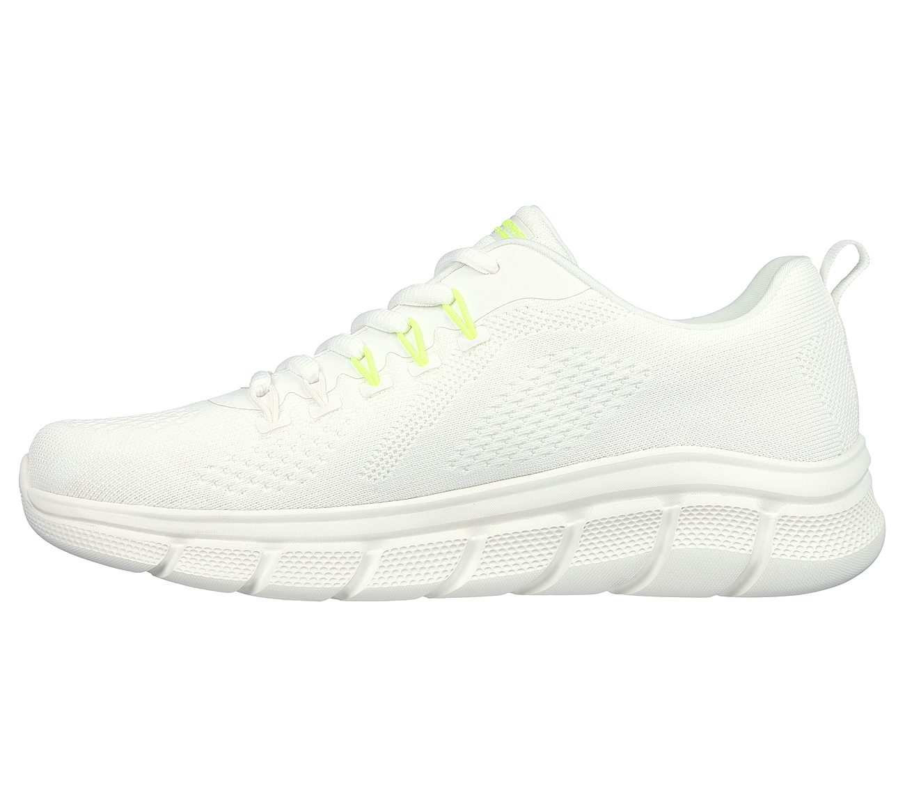 BOBS B FLEX - ELECTRIC COOL, OFF WHITE Footwear Left View
