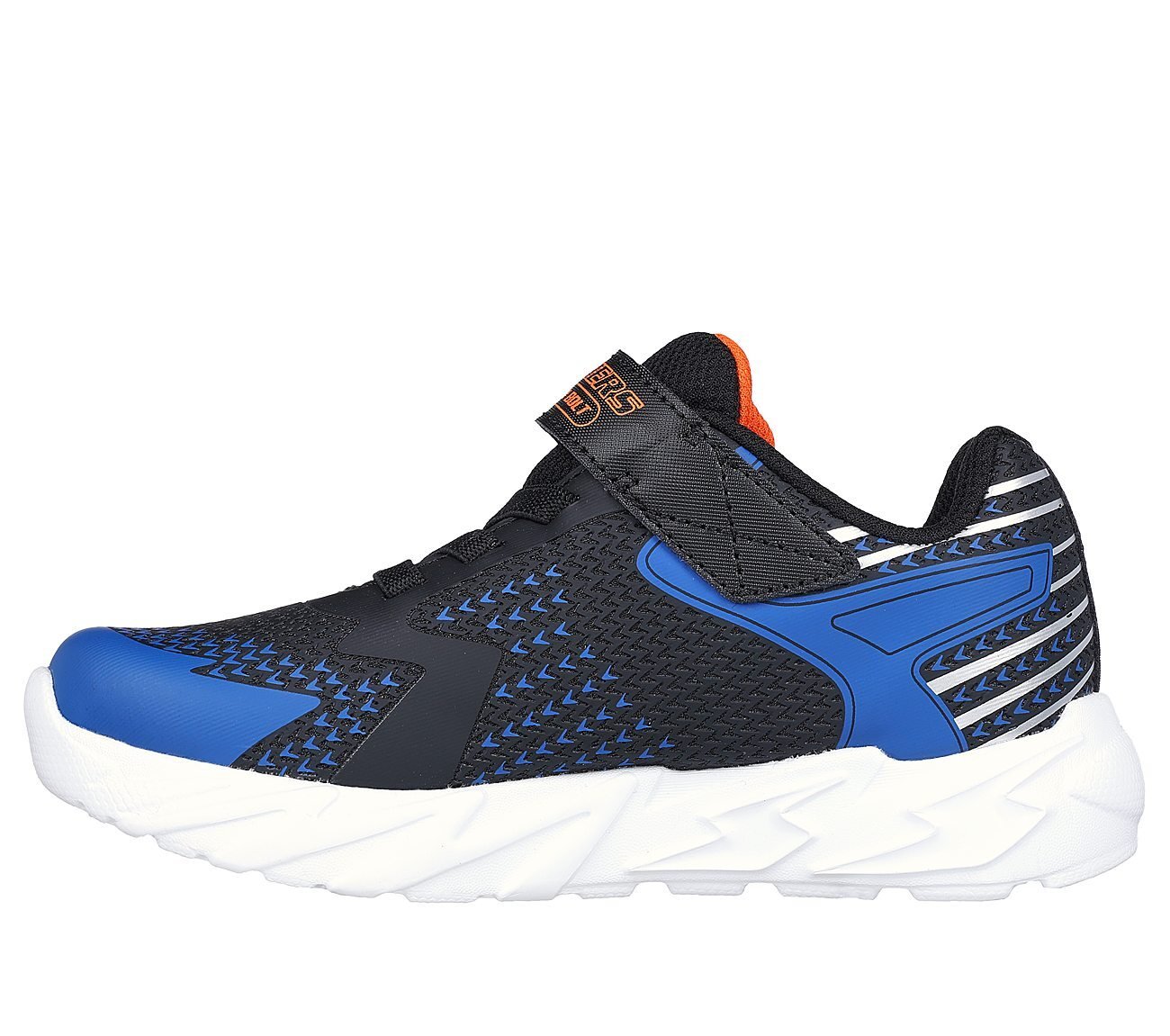 FLEX-GLOW BOLT, BLACK/BLUE Footwear Left View