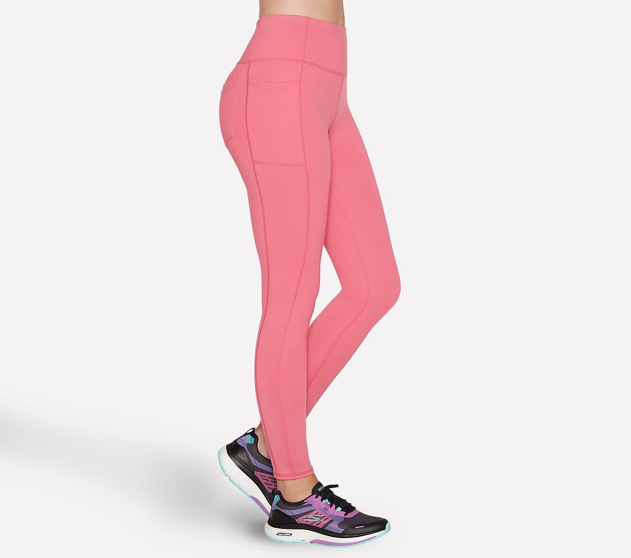 GOSTRETCH HW FL 4 POCKET LEGG, RED/BLUE Apparels Bottom View