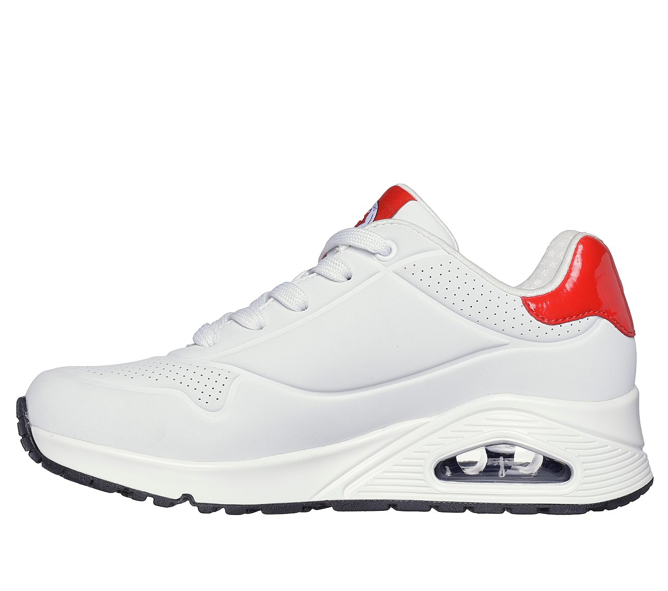 Skechers White/Red Uno Rolling Stones Single - Style ID: 177965 | India