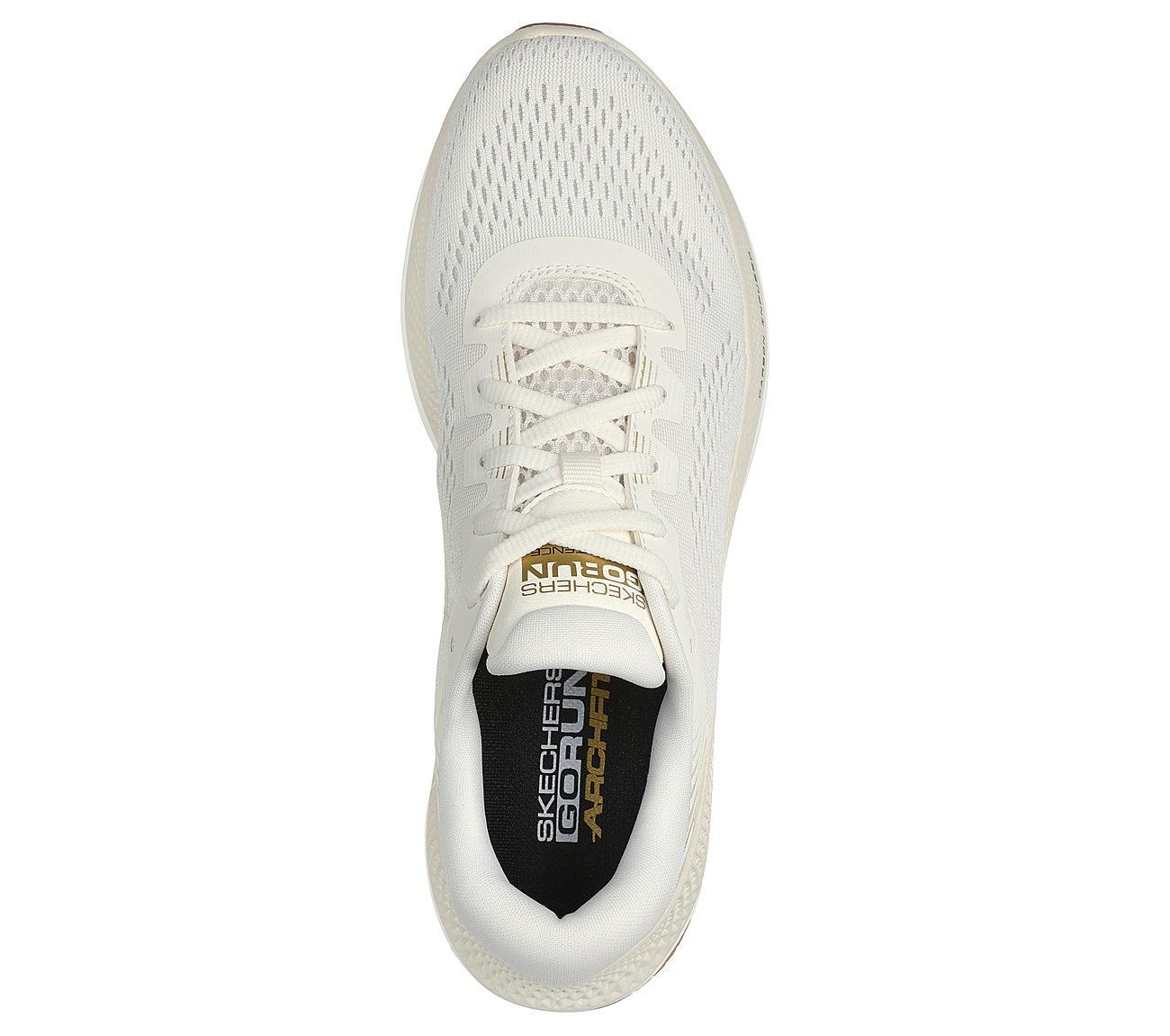GO RUN PERSISTENCE, OFF WHITE Footwear Top View