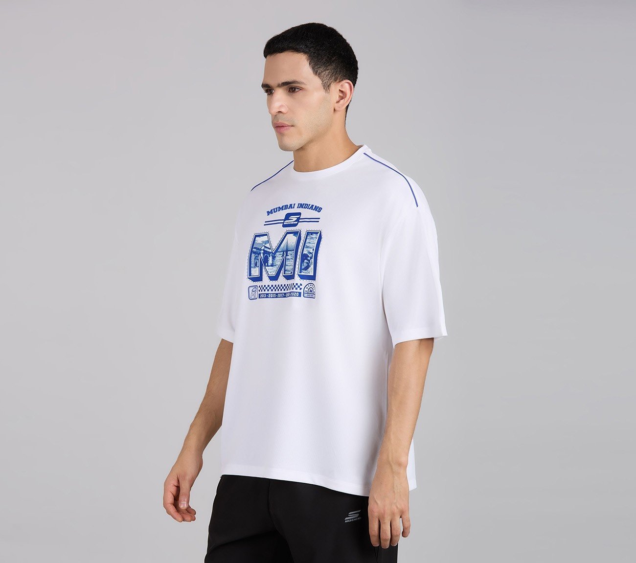 MUMBAI INDIANS GRAPHIC TEE, WHITE