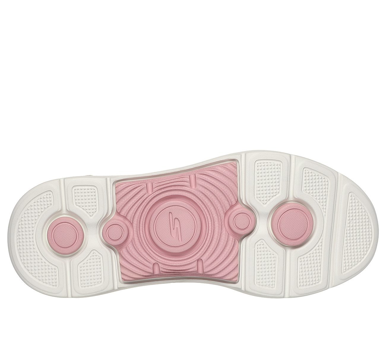 GO WALK ARCH FIT 2.0 - SOFIA, TAUPE/PINK Footwear Bottom View