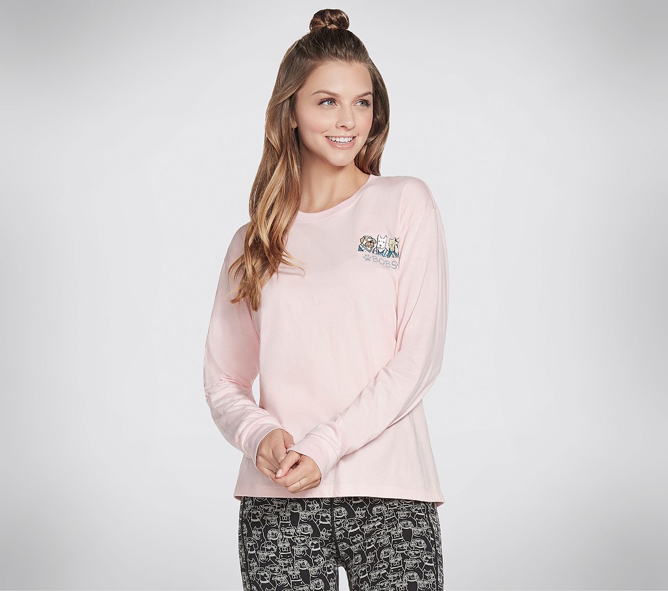 MY BFF LONG SLEEVE T-SHIRT, PPINK Apparels Lateral View