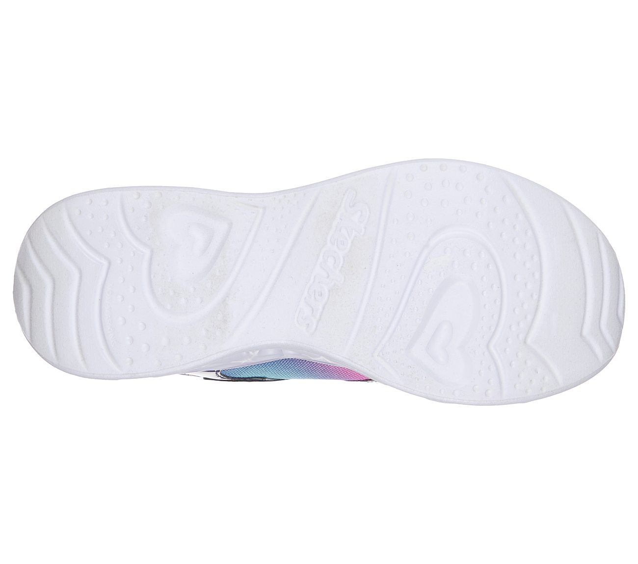 HEART LIGHTS - RAINBOW LUX, NAVY/MULTI Footwear Bottom View
