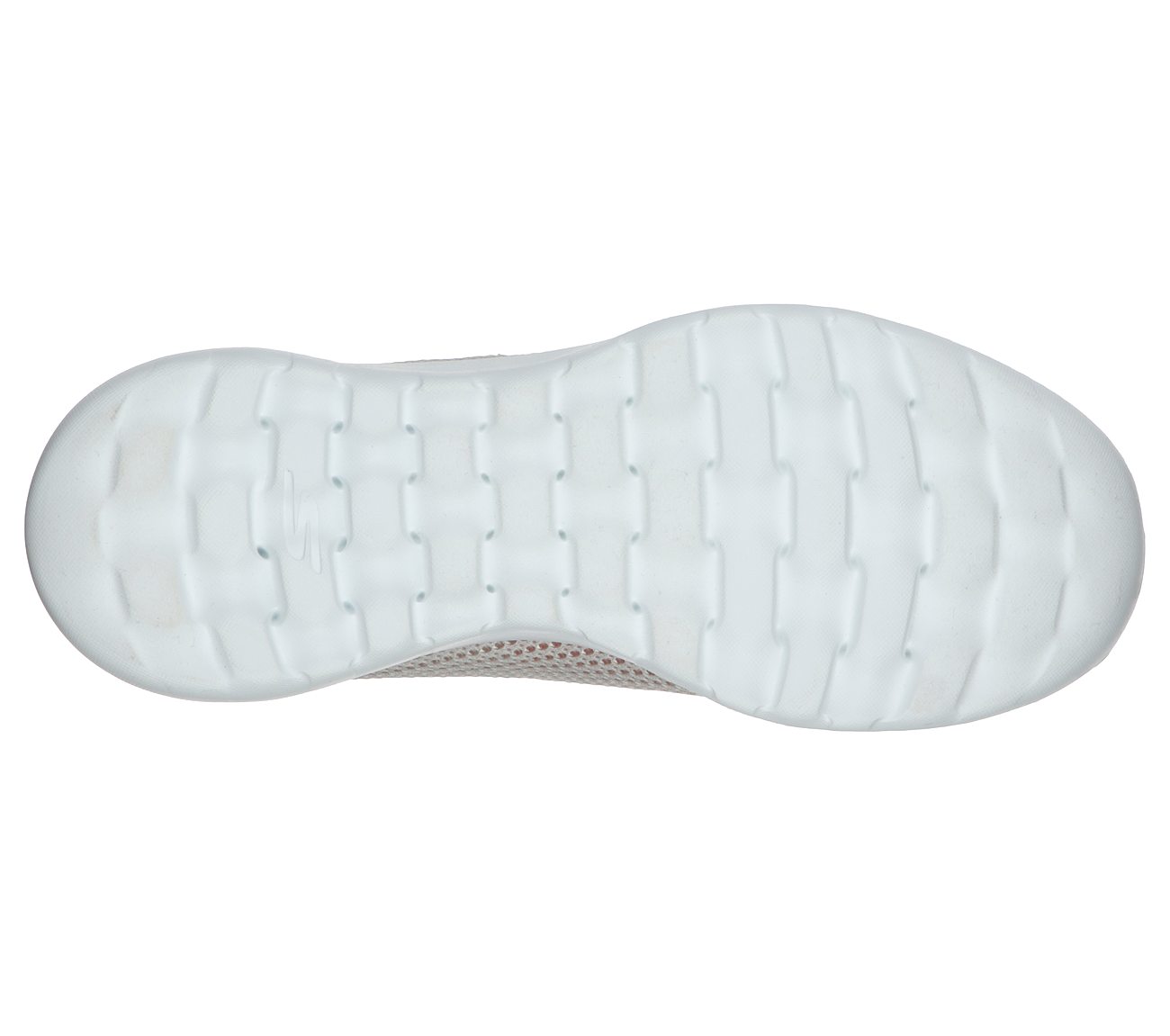 GO WALK JOY-CENTERPIECE, OFF WHITE/PINK Footwear Bottom View