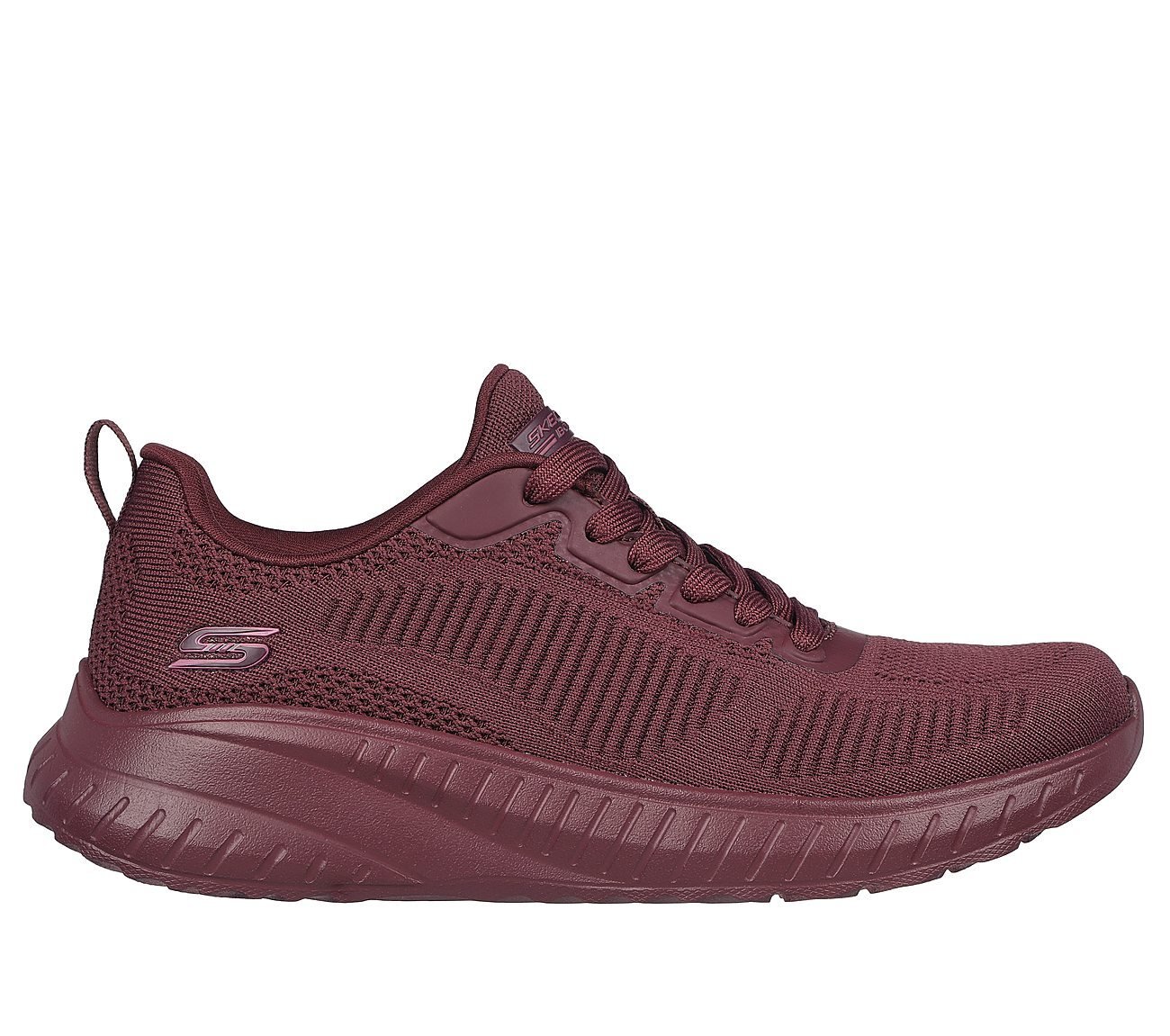 BOBS SQUAD CHAOS - FACE OFF, PLUM Footwear Lateral View