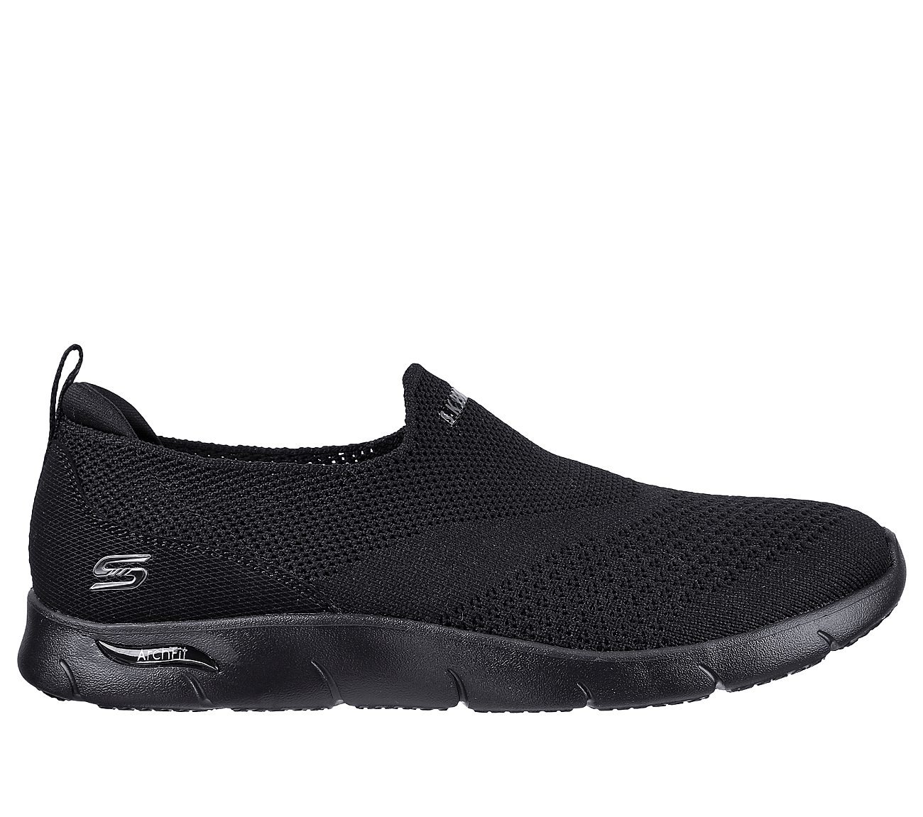 ARCH FIT REFINE - DON'T GO, BLACK Footwear Lateral View