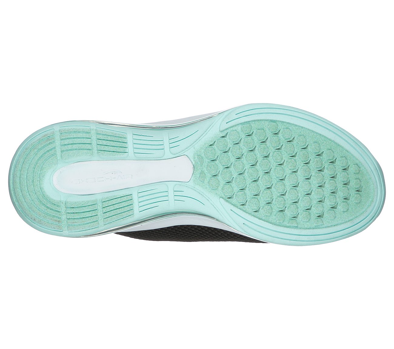 SKECH-AIR ELEMENT 2.0-LOOKING, BLACK/MINT Footwear Bottom View