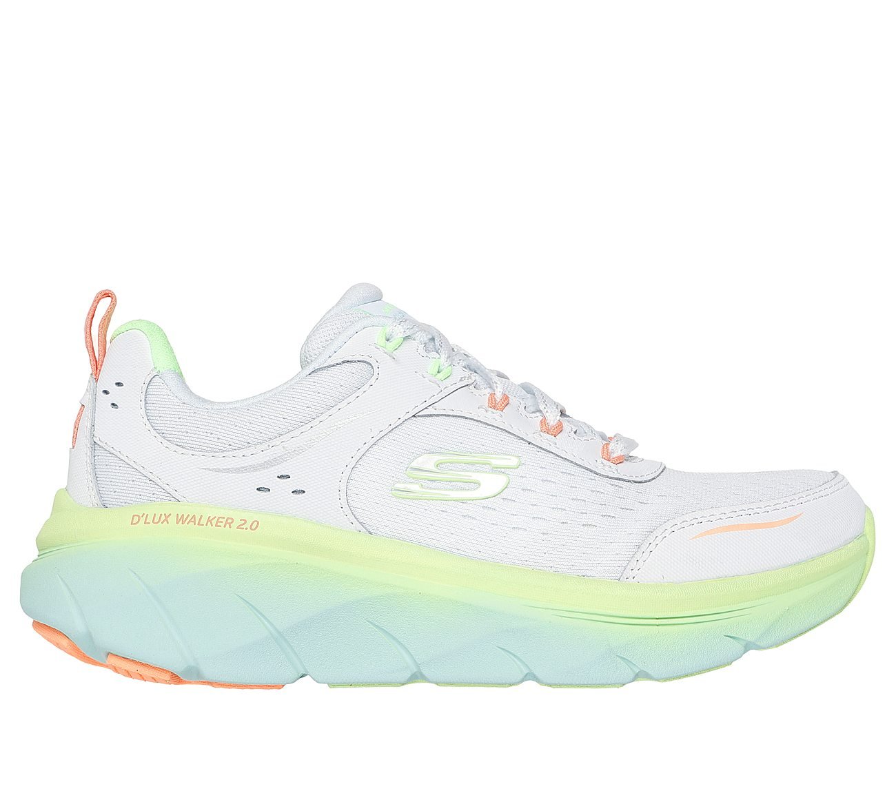 D'LUX WALKER 2.0-NEON SITES, WHITE/MULTI Footwear Lateral View