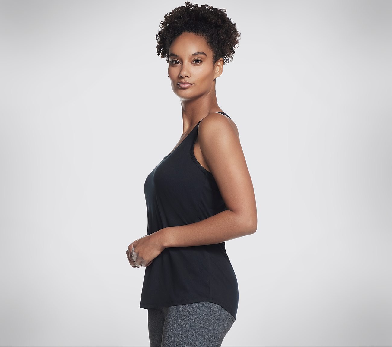 GODRI SWIFT TUNIC TANK, BBBBLACK Apparels Bottom View