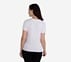 STUD EMBELLISHED ROUND NECK TSHIRT, WWWHITE Apparel Bottom View
