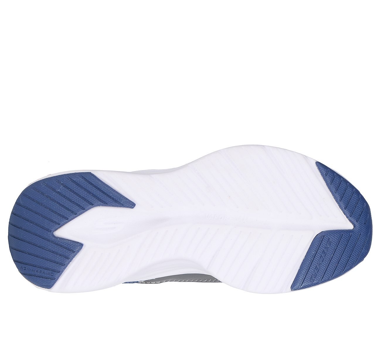 CONTOUR FOAM - COZY FIT, WHITE/NAVY Footwear Bottom View