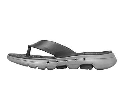 GO WALK 5 - CABANA, CCHARCOAL Footwear Left View