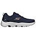 GO WALK MASSAGE FIT, NAVY/ORANGE Footwear Lateral View