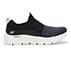 GO WALK FLEX, BLACK/WHITE Footwear Lateral View
