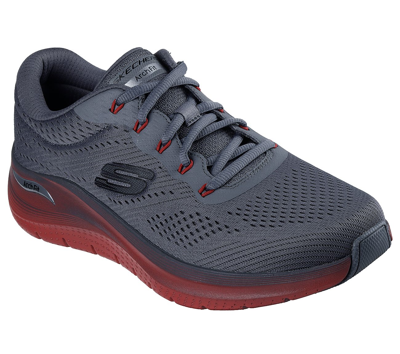 ARCH FIT 2, CHARCOAL/RED Footwear Right View