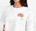 DROP SHOULDER BADGE T-SHIRT, WHITE Apparels Right View