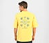 BACK PALM PRINT T-SHIRT, YELLOW/MULTI Apparel Left View