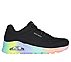 UNO - RAINBOW SOULS, BLACK/MINT Footwear Lateral View