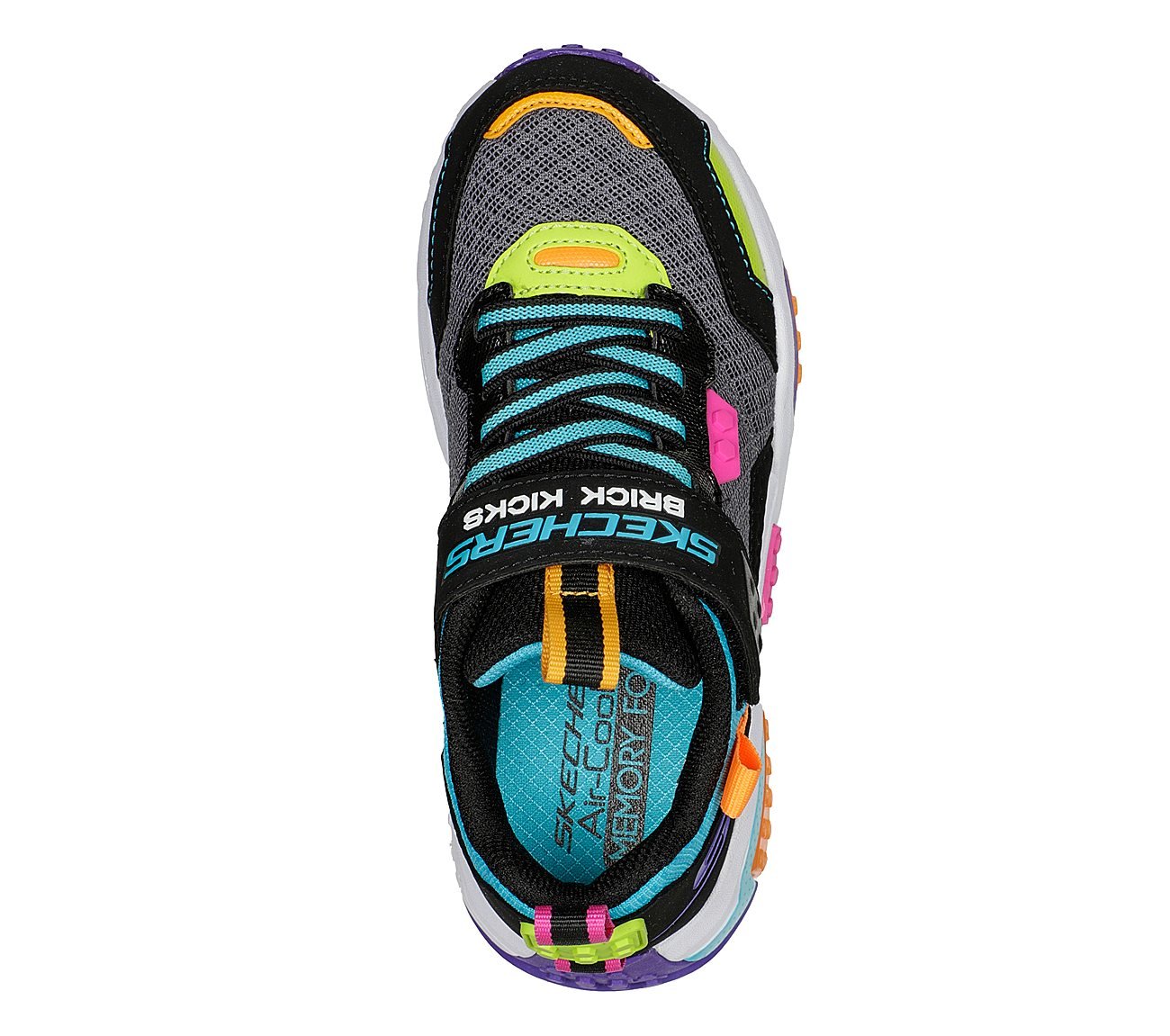 BRICK KICKS 2, BLACK/MULTI Footwear Top View