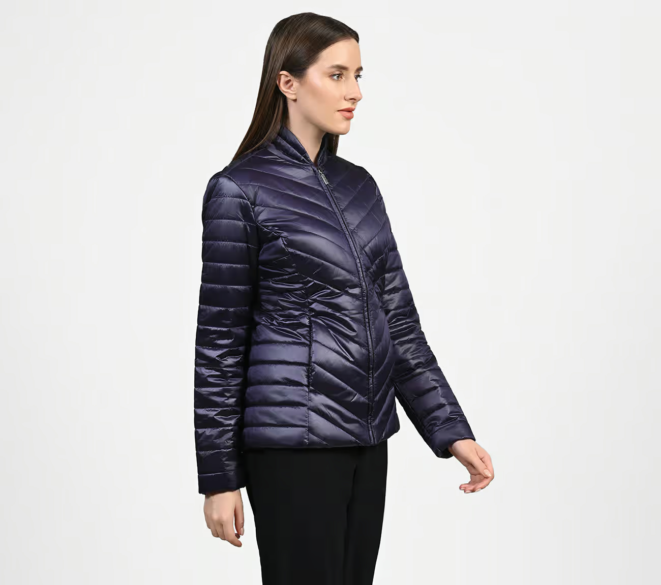 GOSHIELD SHINE JACKET, PURPLE/CHARCOAL Apparels Bottom View