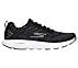 GO RUN 7+, BLACK/GREY Footwear Lateral View