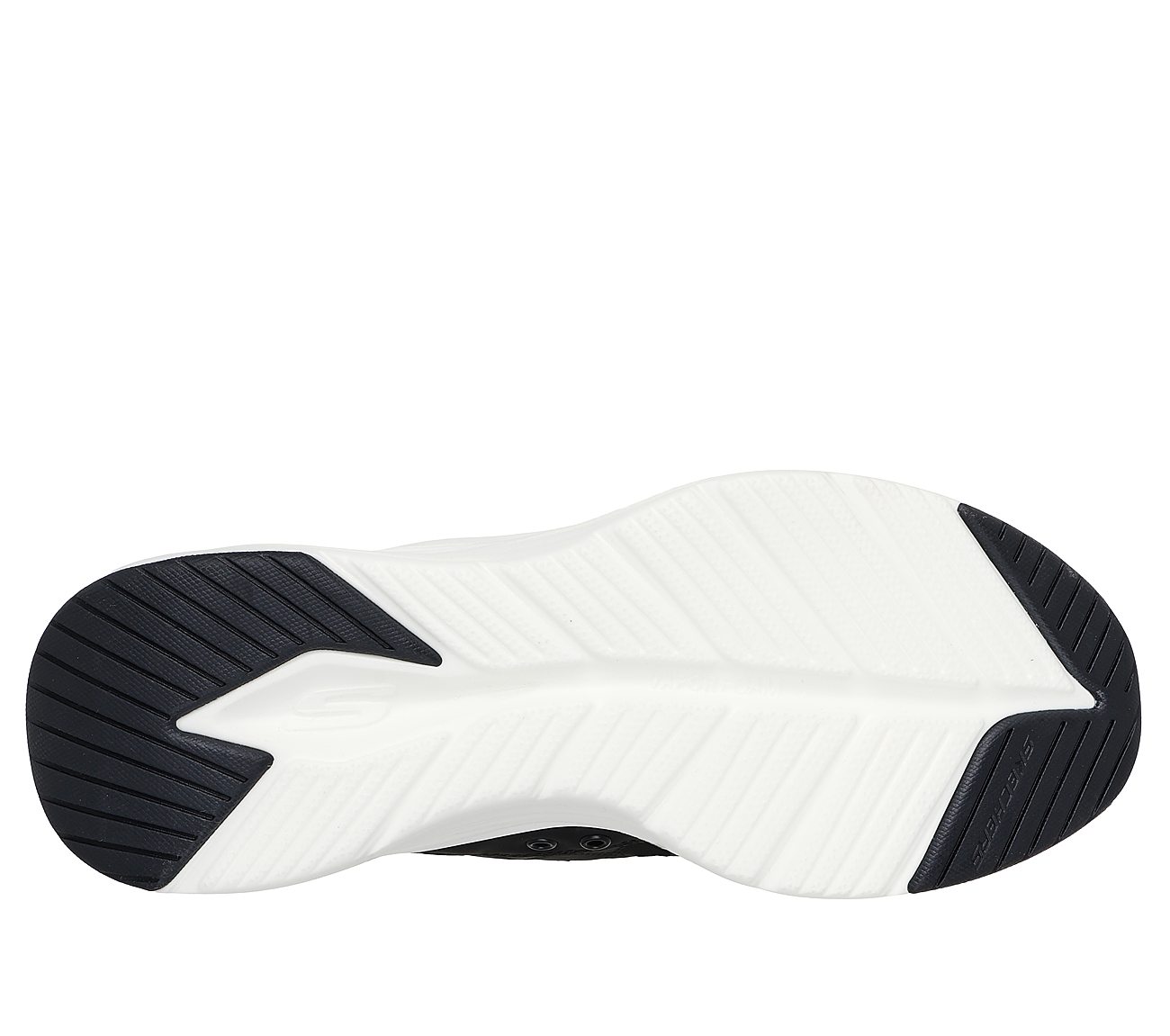 CONTOUR FOAM - COZY FIT, BLACK/WHITE Footwear Bottom View