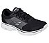 GO WALK 4, BLACK/GREY Footwear Lateral View