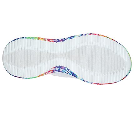 ULTRA FLEX - GROOVY IDEA, WHITE/MULTI Footwear Bottom View