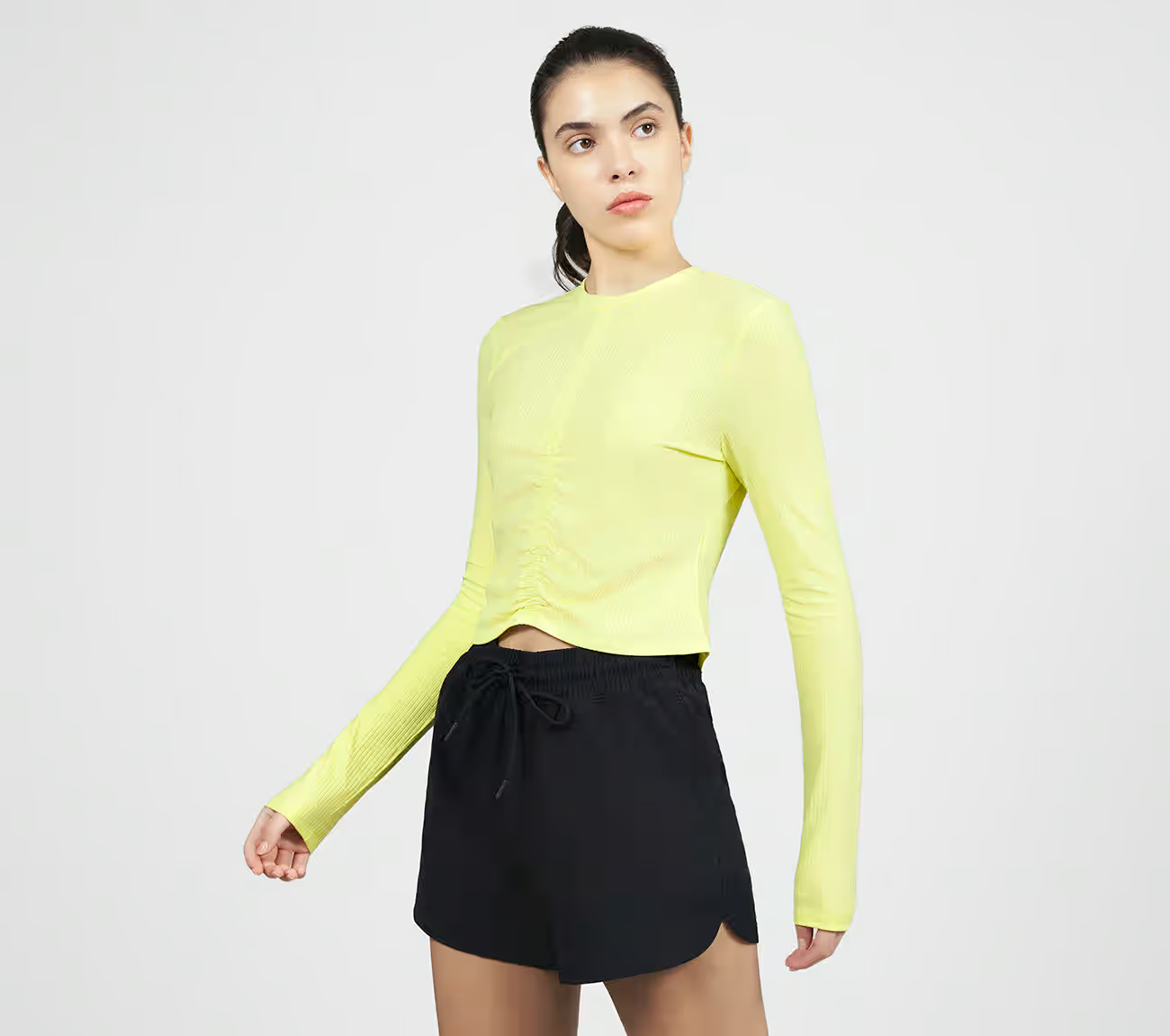 2 MUCH FUN LS, LIME Apparels Top View