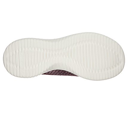 ULTRA FLEX - SILVER SURFING, BBURGUNDY Footwear Bottom View